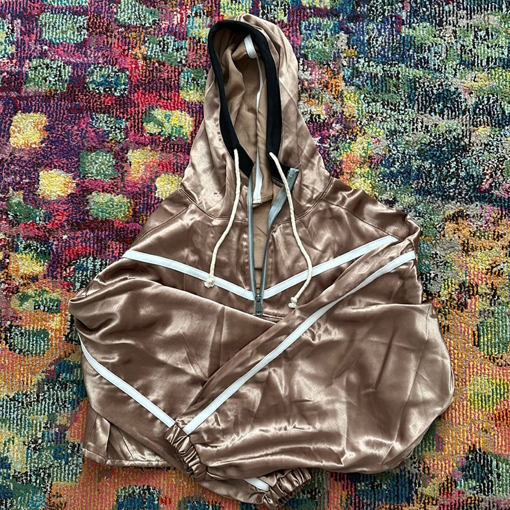 Free People Hooded Half-Zip - Never Worn